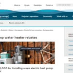 BC Hydro Rebates Hot Water Tank