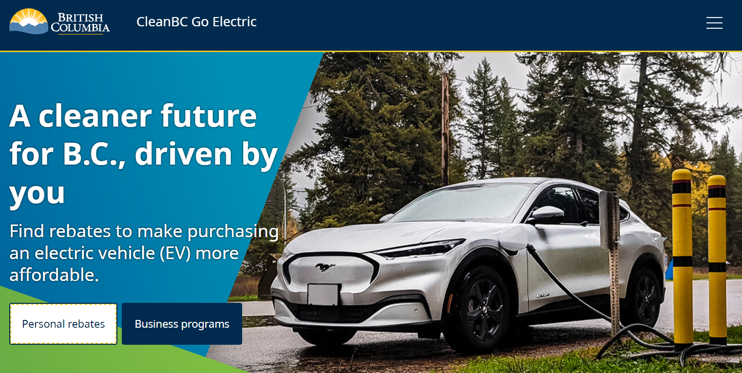 Electric Car Rebates BC