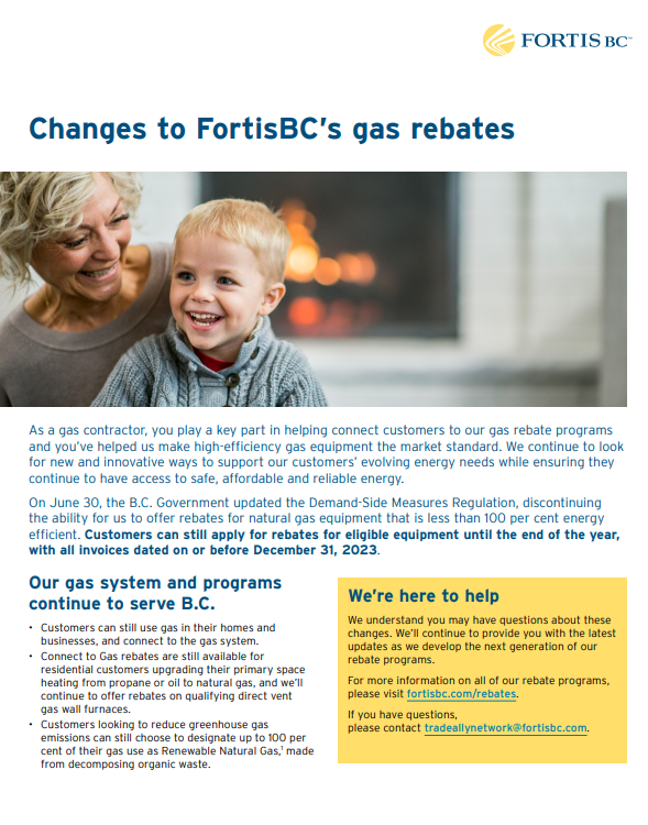 FortisBC Rebates