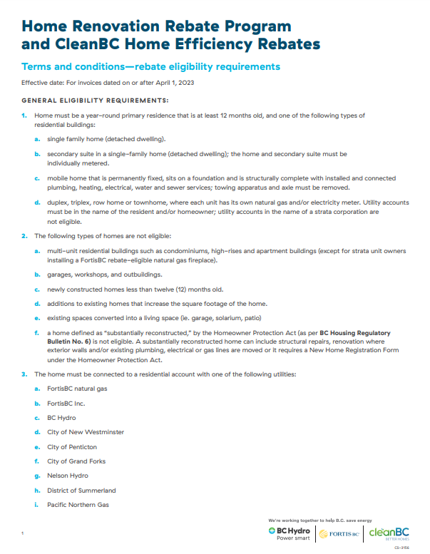 What Rebates Are Available For Heat Pumps In BC